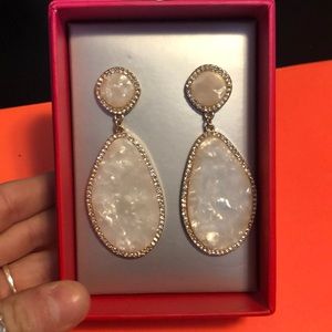 BAUBLEBAR Opal with Gold Druzy Drop Earrings